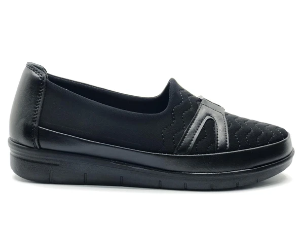 Berfilla Dr.Tavsiyeli İçi %100 Deri Anne Kadın Babet Ayakkabı - Resim 4