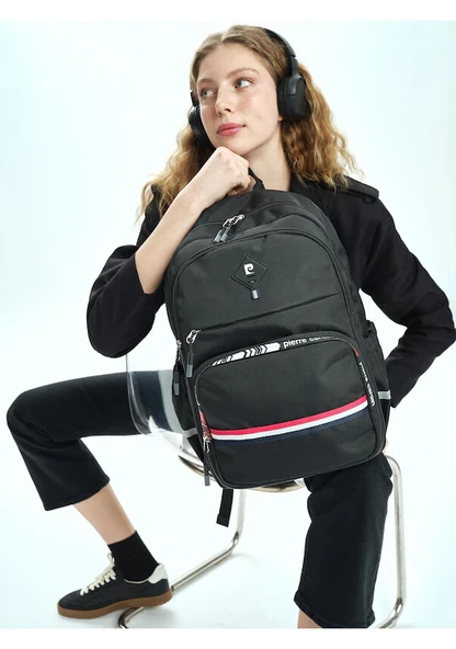 Pierre Cardin Siyah Unisex Sırt Çantası 07PCT18001-L