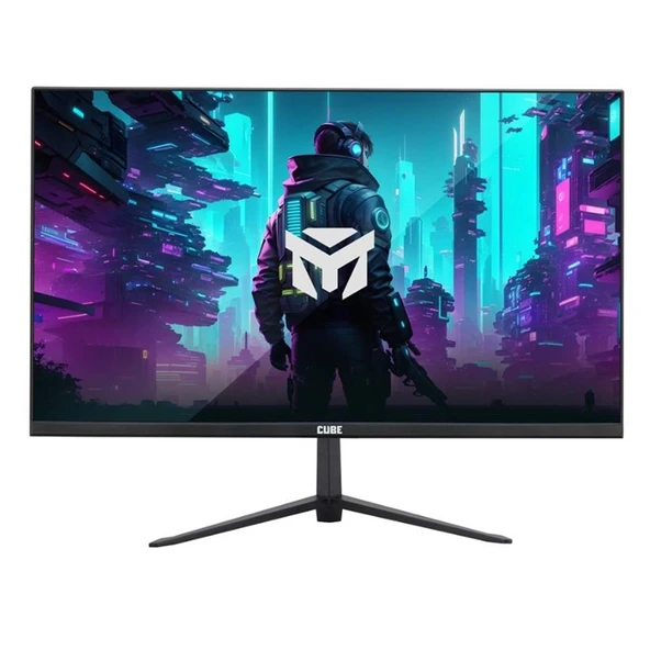 23.8 CUBE PF-24P180F05 IPS 0.5MS 180HZ HDMI DP USB FHD 1920X1080 SIYAH VESA GAMING SIFIR OLU PIXEL ürün görseli 1