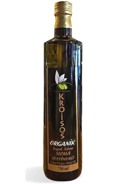 Kroisos Organik Soğuk Sıkım Sızma Zeytinyağı 750 ml - 1