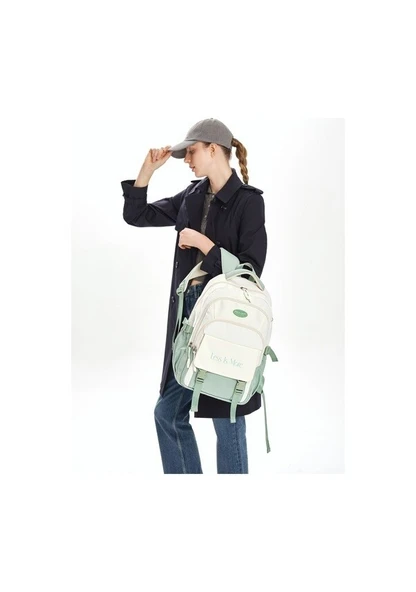 Pierre Cardin Yeşil Unisex Sırt Çantası 07PCT120-S - 2