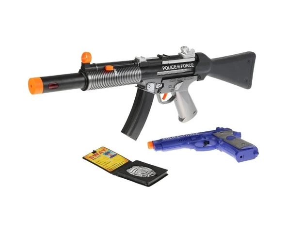 Toyaş Power Gun Force Set Tüfek Silah Kimlik Kartlı Polis Seti 34190 - 1