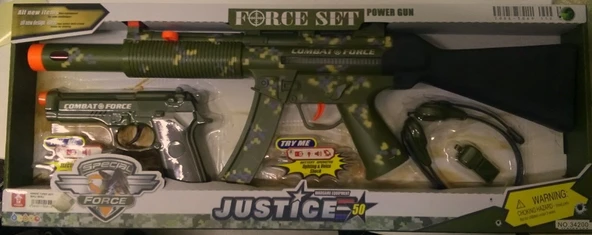 Toyaş Oyuncak Askeri Tüfek Silah Kulaklık Seti Pilli Işıklı Sesli 34200 ürün görseli