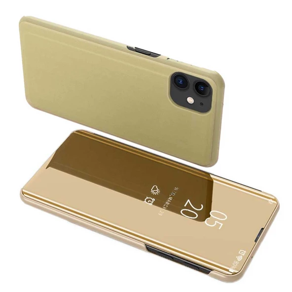 Apple iPhone 12 / iPhone 12 Pro Uyumlu Aynalı Kapaklı Lüx Kılıf - Resim 3