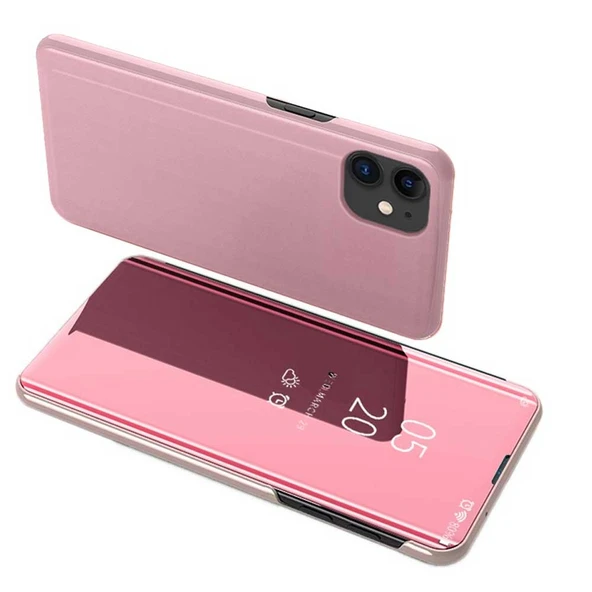 Apple iPhone 12 / iPhone 12 Pro Uyumlu Aynalı Kapaklı Lüx Kılıf - Resim 5