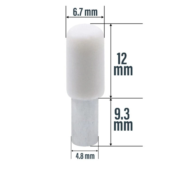 Raf Pimi Plastik Başlı Cam Tutucu Mobilya Dolap Pimi (25 ADET) - 2