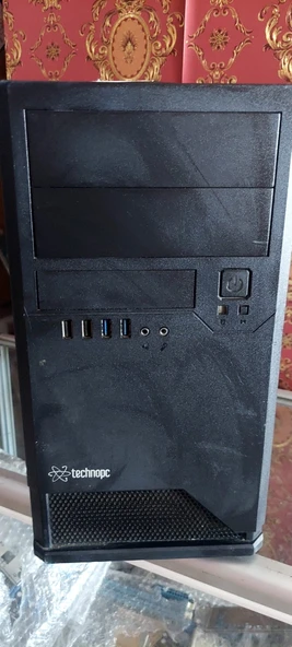 TEKNOPC H611212Q i3-4160 8GB DDR3 RAM 128 GB SSD W10H Masaüstü Bilgisayar 2.EL KULLANILMIŞ 6 AY GARANTİLİ - 1