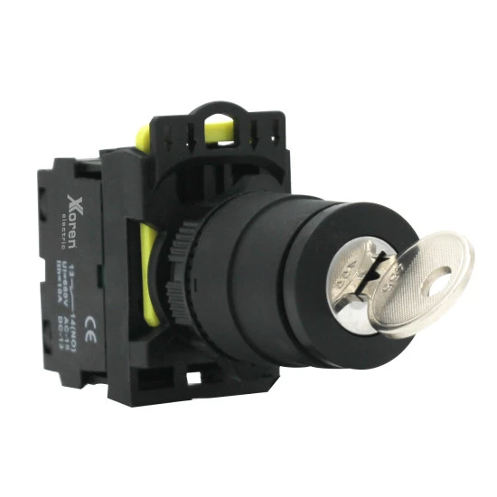 XKOREN 2 NO Kontaklı Anahtarlı Buton ( 3 Pozisyon ) (10ADET) ürün görseli 1