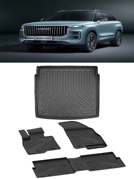 Sahler Jaecoo 7 4x2 2025 ve Sonrası 4.5D Paspas 3D Rizline Bagaj Havuzu Set ürün görseli