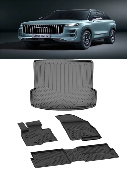 Sahler Jaecoo 7 4x4 2025 ve Sonrası 4.5D Paspas 3D Rizline Bagaj Havuzu Set ürün görseli