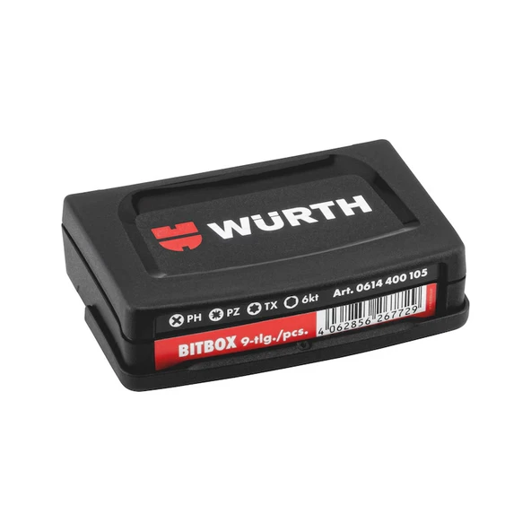 Würth Bits Uç Seti Ph/Pz/Tx/Allen (9 Parça) - 6
