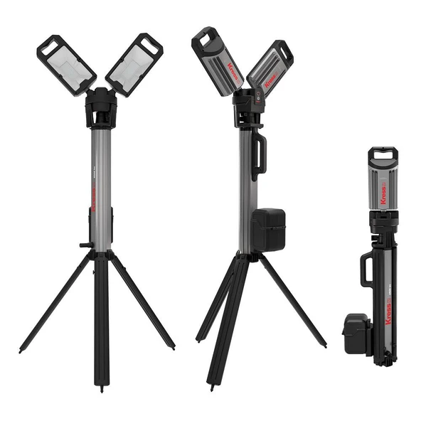 Kress KUF09.9 20Volt 2000/4500 Lümen Profesyonel Kule Tipi Teleskopik Katlanabilir LED Projektör (Akü Dahil Değildir) ürün görseli