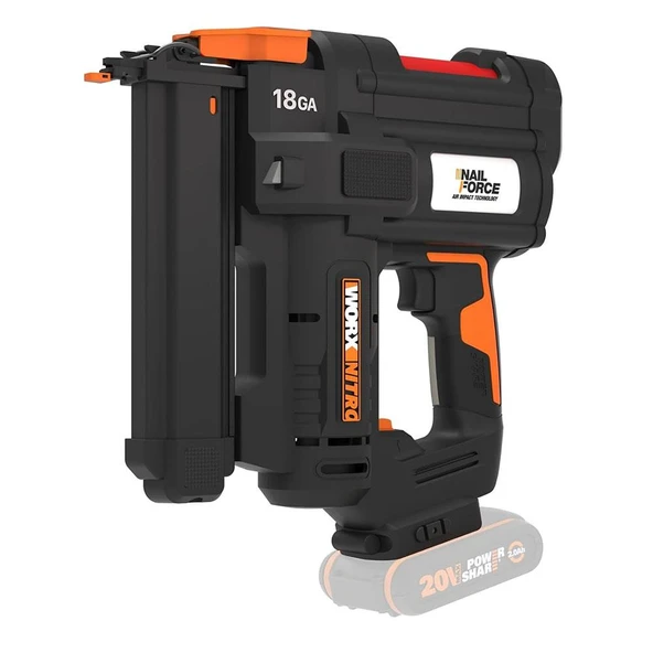 WORX WX844.9 20Volt 16-40mm Profesyonel Şarjlı Zımba Makinesi + 2700 Adet Yedek Zımba (Akü Dahil Değildir) - Resim 2