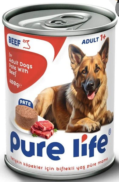 Pure Life Biftekli Pate Köpek Maması 400gr
