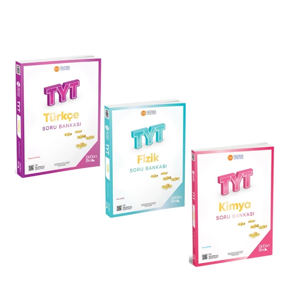 Üç Dört Beş TYT Fizik TYT Türkçe TYT Kimya Soru Bankası 3 Kitap Set ürün görseli 1