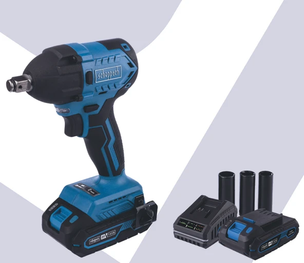 Scheppach  BC-IW350  2*2Ah  Akülü Darbeli Somun Sıkma ürün görseli