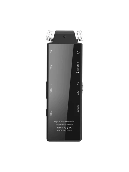 KB-50 kingbos Taşınabilir Dijital Ekranlı Voice Recorder 16 GB Ses Kayıt Cihazı Mp3 Dinleme Özelliği - Resim 2