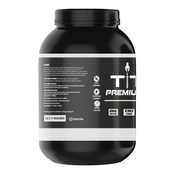 Titan Premium Gainer 3000Gr-Çikolata-Aroma - 3