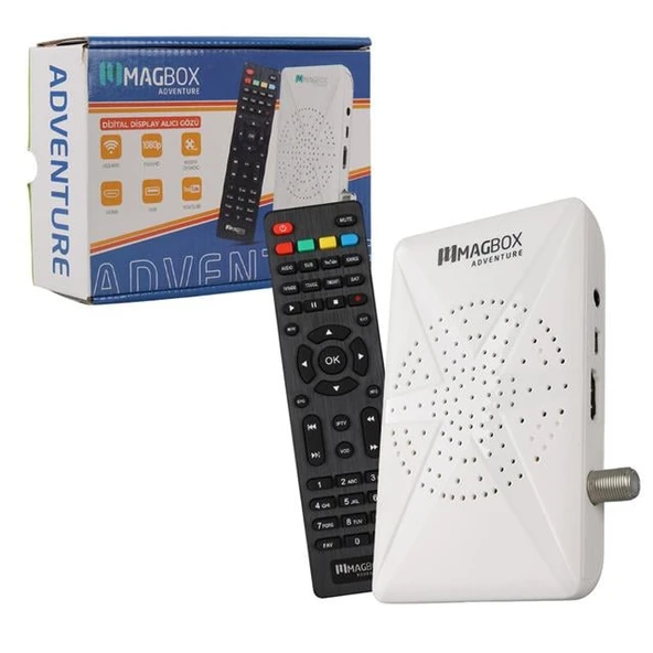 Magbox Adventure Full HD Uydu Alıcısı 4000 Kanal TKGS / Youtube / USB Destekli (Uzatma Display Gözlü) - 1