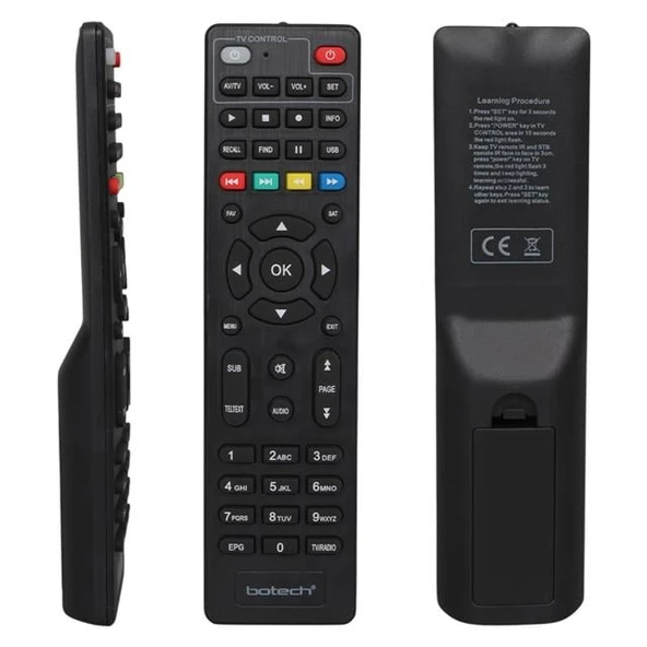 Plato Multi Mini Scart HD  / Botech Mini Scart HD – Botech Piko 502 HD TV Kontrollü Uydu Alıcı Kumandası ürün görseli