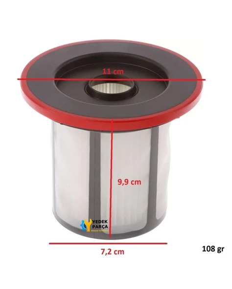 Bosch Uyumlu 12033215 Şarjlı Süpürge Silindir Filtre - 3