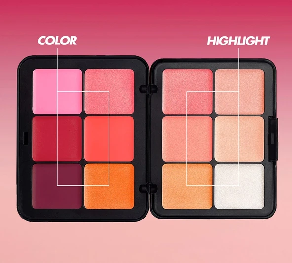 Make Up For Ever Hd Skin Blush & Glow - Krem Allık Ve Aydınlatıcı Paleti - 2