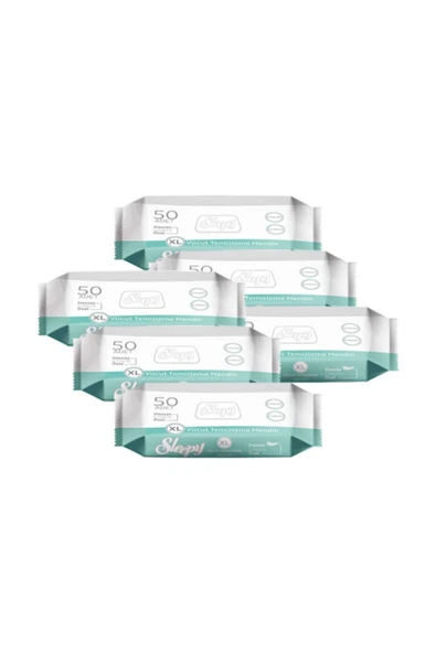 Sleepy Vücut Temizleme Mendili 50 Li X 6 Adet ürün görseli