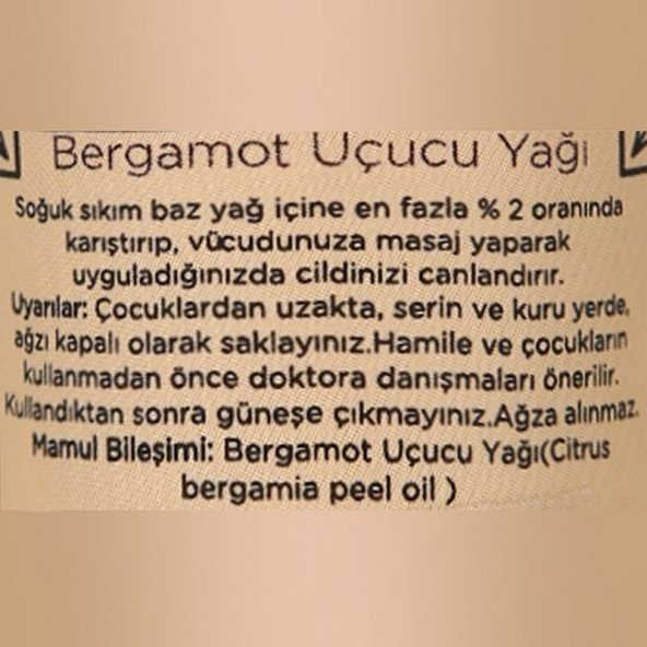 Bergamot Uçucu Yağı (10 Ml) - Homemade - 2