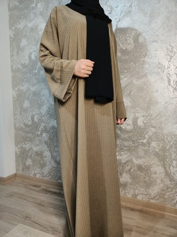 Shaya home Tesettür Camel Elbise