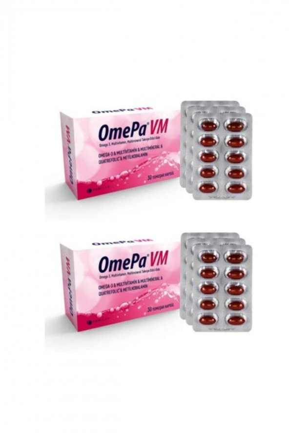 Omepa Vm-omega+vitamin+mineral 30 Yumuşak Kapsül 2 ADET
