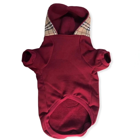 Bb Limited Bordo Kapşonlu Köpek Sweatshirt - 6