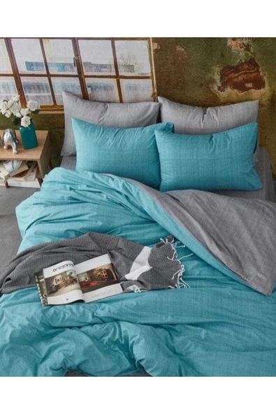 Gasel Home Pamuklu Tek Kişilik Çift Taraflı Nevresim Takımı (çarşafı Lastikli) ürün görseli