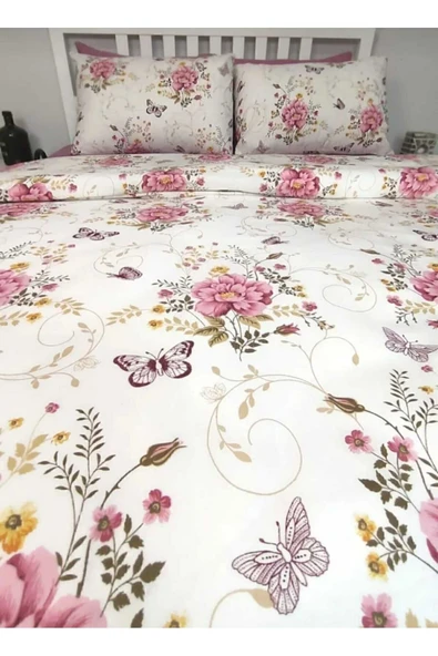 Gasel Home 180X200 Yataklar İçin Battal Boy Nevresim Takımı ( Çarşafı Lastikli ) - Resim 2