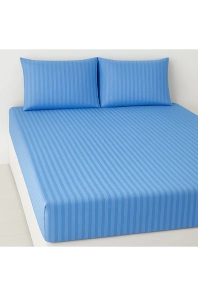 Gasel Home ÇİFT KİŞİLİK SATEN LASTİKLİ ÇARŞAF TAKIMI ( 160X200 & 180X200 ) ürün görseli