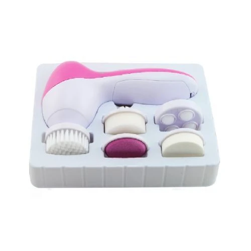 5 iN 1 Pilli Yüz Temizleme,Masaj ve Peeling Fırça seti - Resim 5