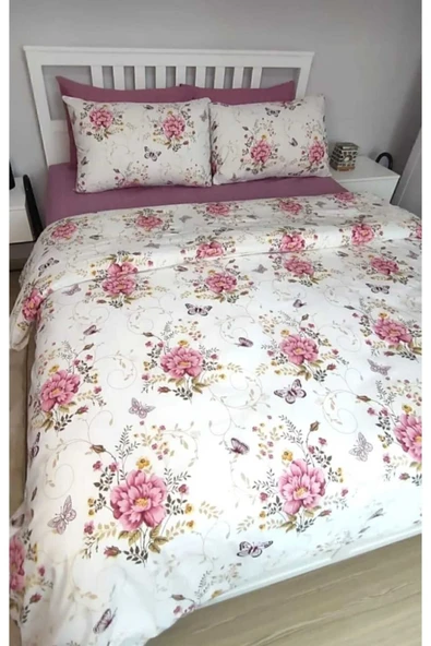 Gasel Home 180X200 Yataklar İçin Battal Boy Nevresim Takımı ( Çarşafı Lastikli ) ürün görseli
