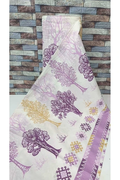 Gasel Home Nevresim Çarşaflık Metrelik Kumaş ( Yeni Ağaç Desen ) ürün görseli