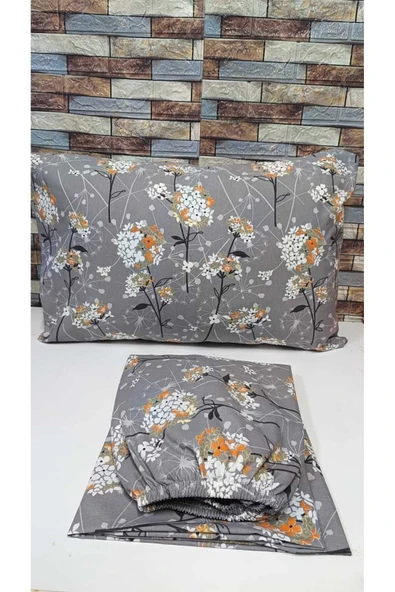 Gasel Home ÇİFT KİŞİLİK PAMUKLU RANFORCE KUMAŞ LASTİKLİ ÇARŞAF TAKIMI - 2