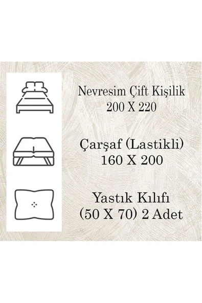 OSN Tekstil Çift Kişilik Çift Taraflı Nevresim Takımı - Resim 2