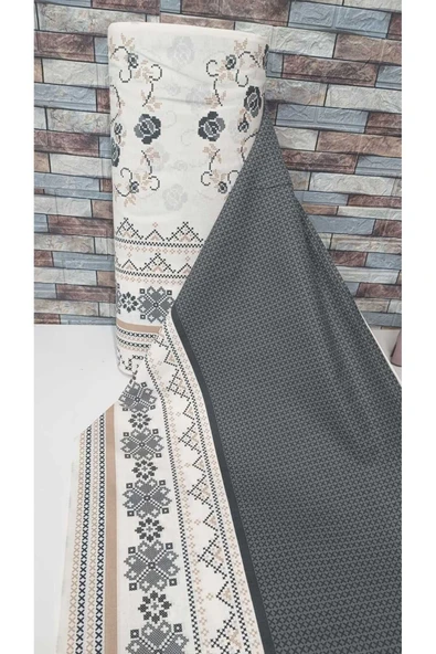 Gasel Home 1 TOP ( 30 Metre ) Nevresimlik Çarşaflık Metrelik Kumaş Kanaviçe Desen ürün görseli