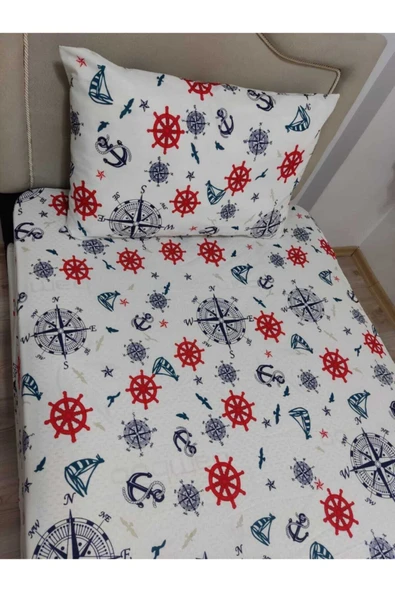 Gasel Home Tek Kişilik Ranforce Kumaş Lastikli Çarşaf + 1 Ad. Kapaklı Yastık Kılıfı - Resim 2