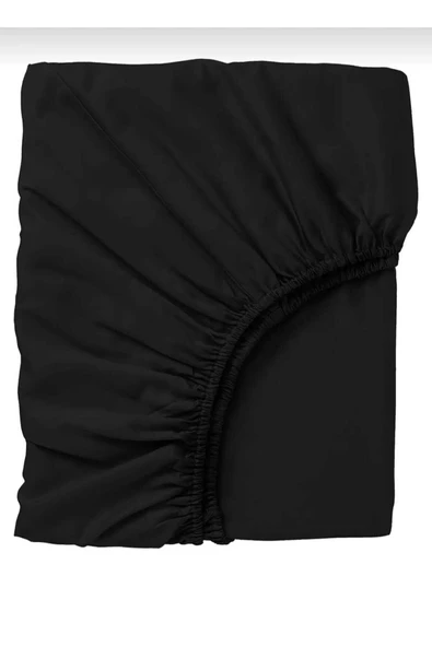 Gasel Home Ranforce Çift Kişilik Lastikli Çarşaflı Nevresim Takımı Simple Siyah - 5