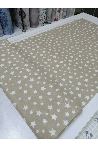 Gasel Home Nevresim-çarşaflık Ranforce Kumaş Yıldız Desen - Resim 2