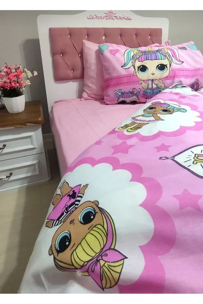 Gasel Home Lol Bebek Tek Kişilik Nevresim Takımı (ÇARŞAFI LASTİKLİ) - 2