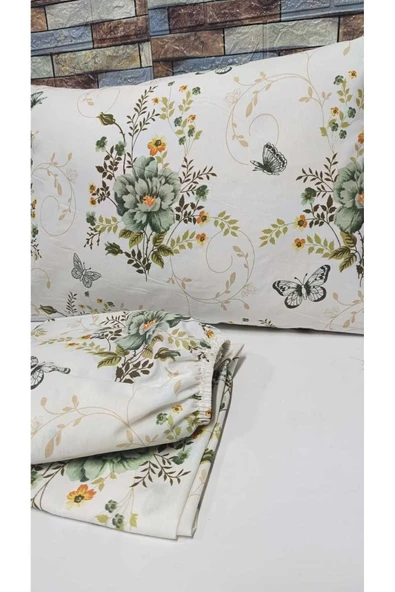 Gasel Home PAMUKLU RANFORCE KUMAŞ ÇİFT KİŞİLİK LASTİKLİ ÇARŞAF TAKIMI (160X200 & 180X200) - Resim 3