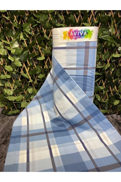 Gasel Home Nevresim Çarşaflık Metrelik Kumaş Ekose Desen ürün görseli