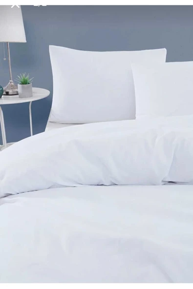 Gasel Home ÇİFT KİŞİLİK PAMUKLU ÇARŞAFI LASTİKLİ NEVRESİM TAKIMI DÜZ RENK ürün görseli 1