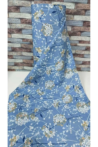 Gasel Home 1 TOP ( 30 Metre ) Nevresimlik Çarşaflık Metrelik Kumaş Papatya Desen