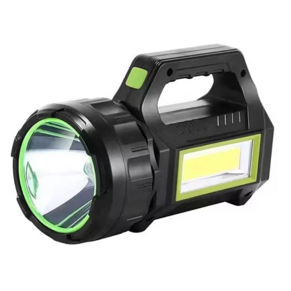 Şarjlı LED El Feneri 10W Taşınabilir Acil Durum Lambası USB Şarjlı & Yan COB Işıklı ürün görseli