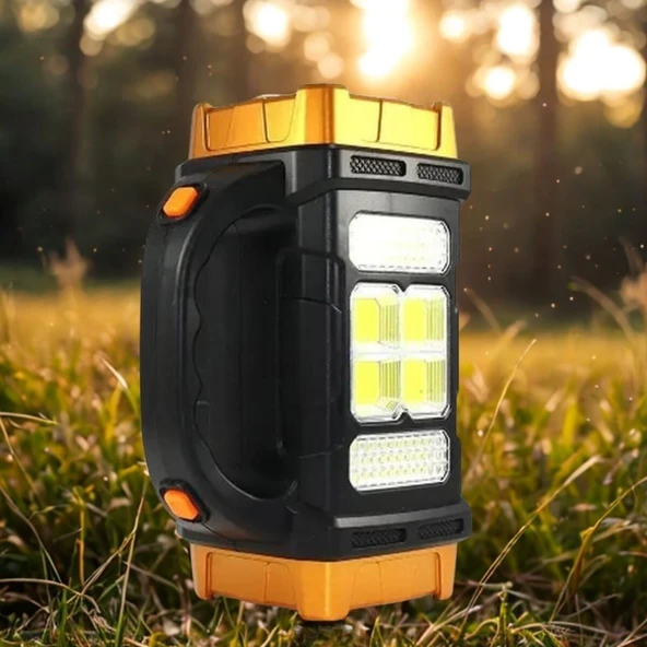 Çok Fonksiyonlu Elde Güneş Enerjili Lamba – 38W - Resim 2